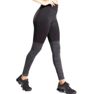 Gymshark two-tone black and grey compression leggings